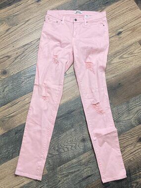 Fashion Nova Aphrodite Pink Acid Wash High Waisted Skinny Jeans  Sz 15 L 31